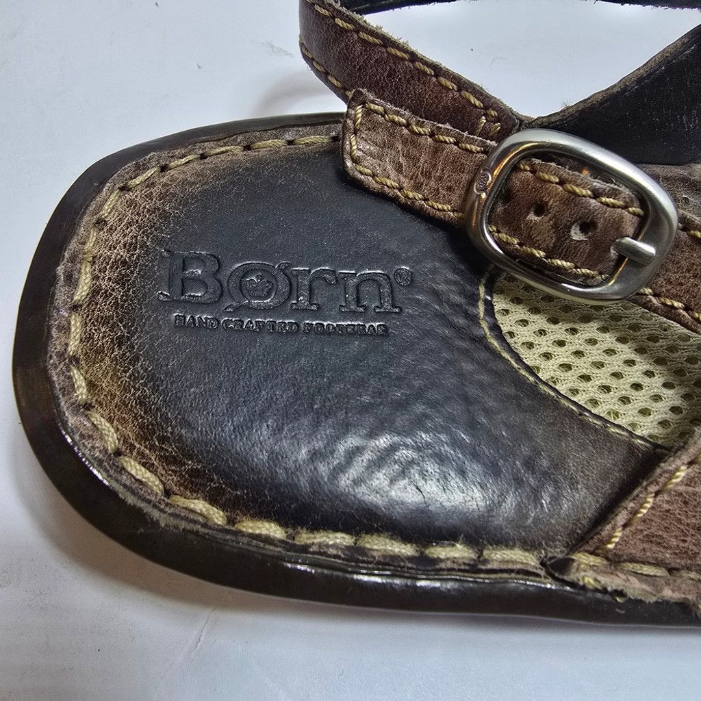 Born Born Brown Strappy Sandals Size US 10 / IT 40 - 3 Thumbnail