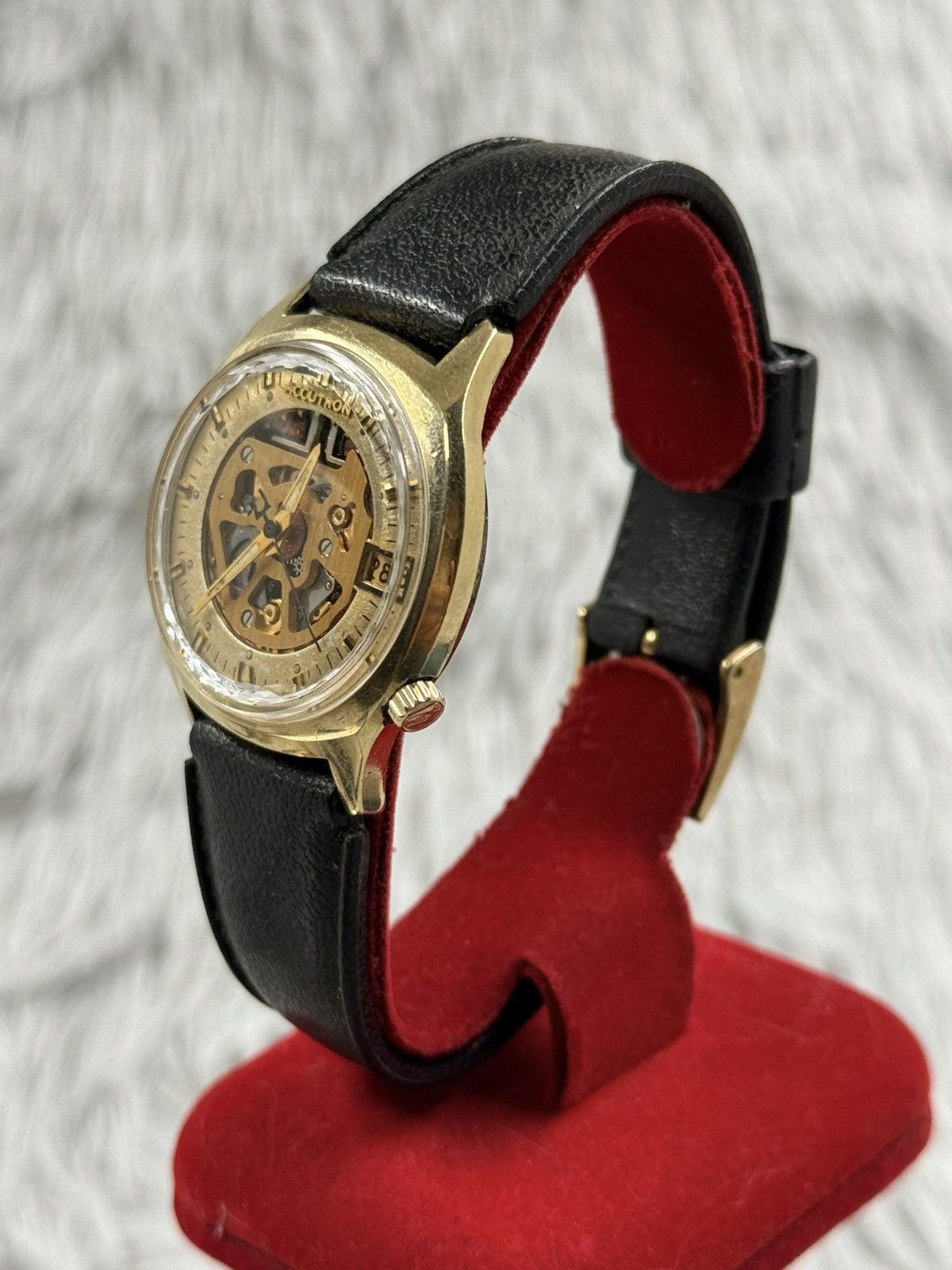 Bulova Vintage BULOVA Accutron Skeleton Turning Folk Quartz Watch. Size ONE SIZE - 4 Thumbnail