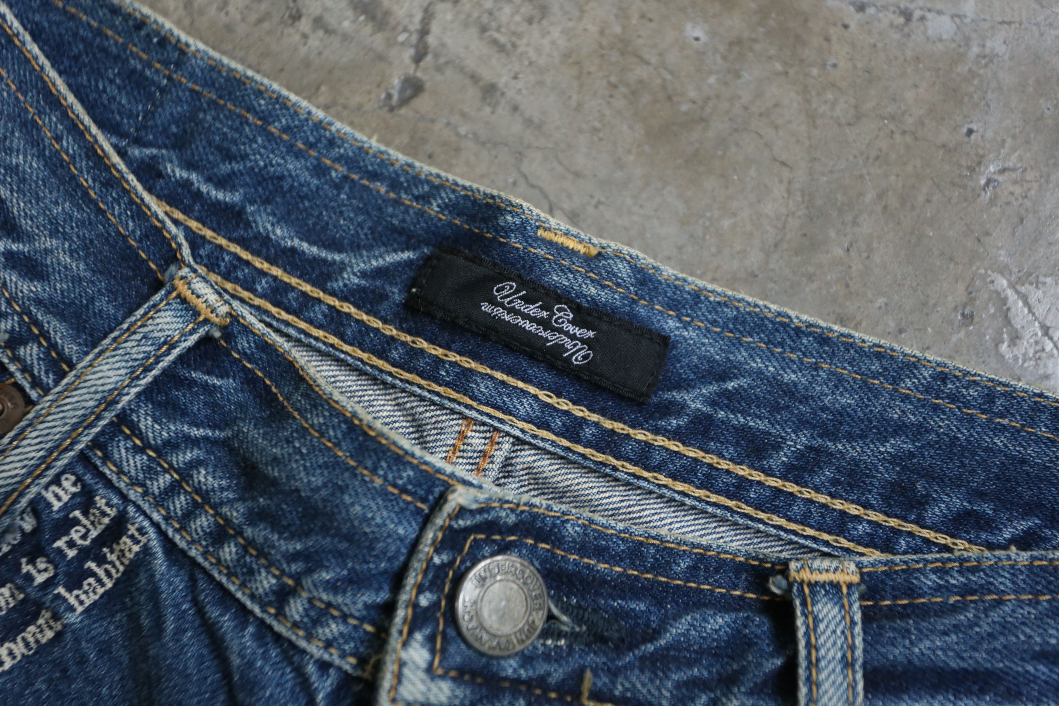 Undercover Undercover - S/S 09 - "Neo Boy" Patti Smith Poem Denim Jean Size US 30 / EU 46 - 11 Thumbnail