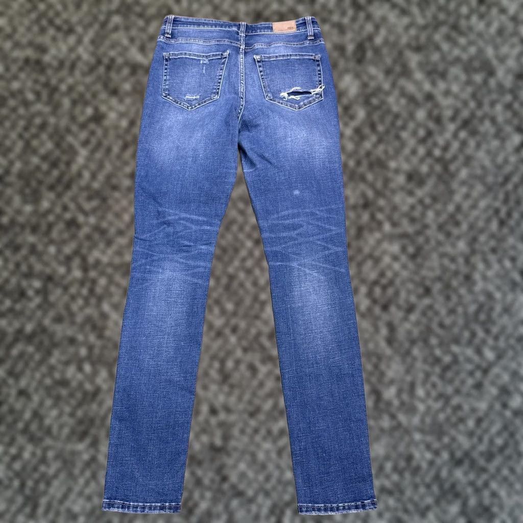 BKE BKE Parker Jeans Womens 27 High Rise Stretch Distressed Jeans Slim Skinny Blue 5-Pocket City Size 27" / US 4 / IT 40 - 1 Thumbnail
