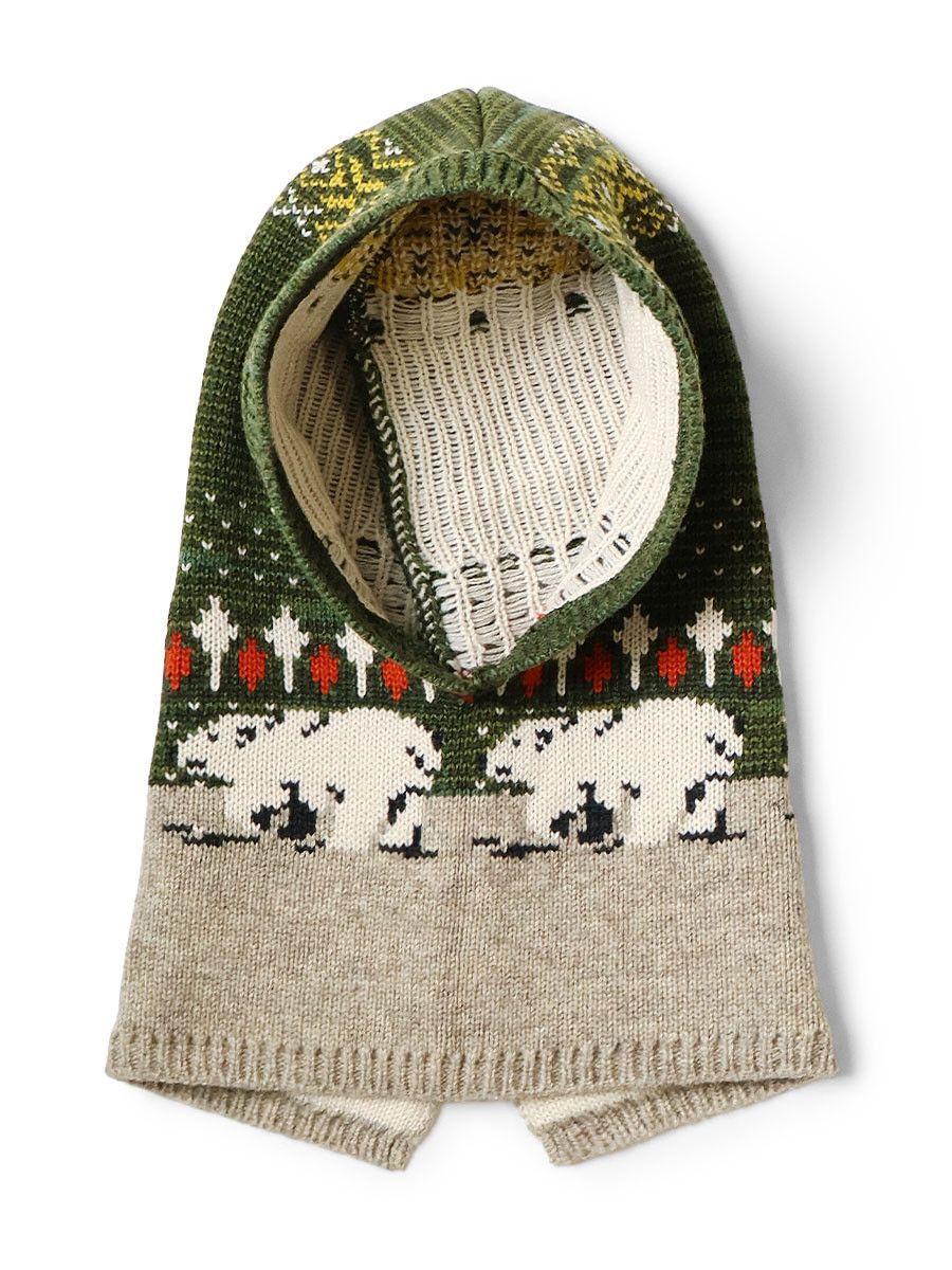 Kapital kapital 5G Wool Polar Bear Balaclava beanie Size ONE SIZE - 1 Thumbnail
