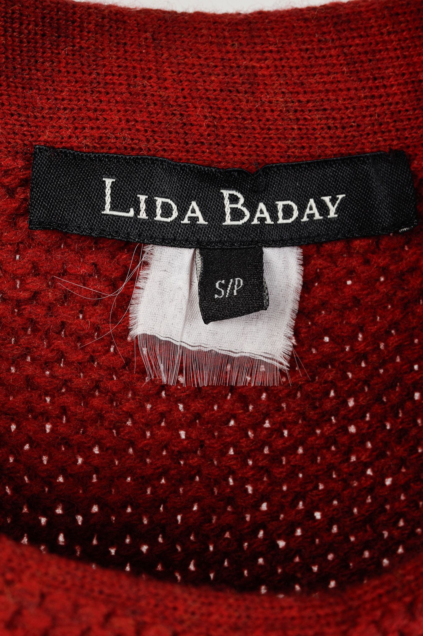 Other Lida Baday Red Knit Dolman-Sleeve Sweater Size S / US 4 / IT 40 - 7 Thumbnail