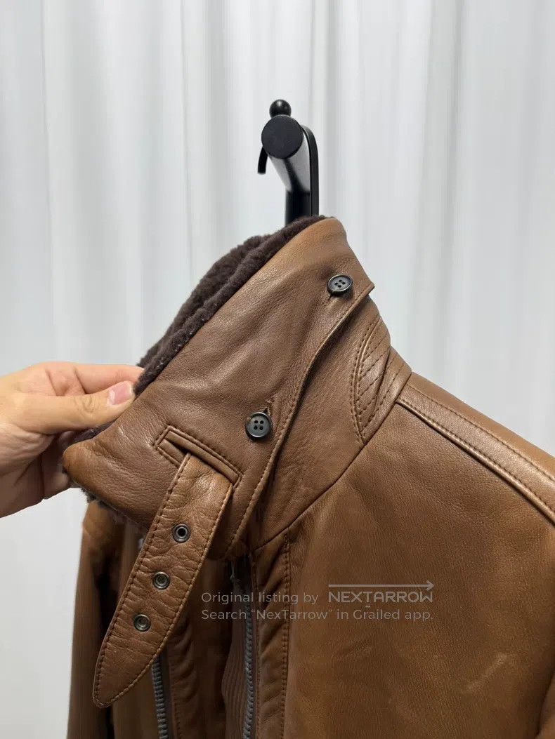 Issey Miyake Issey Miyake Leather jacket, brown Size US S / EU 44-46 / 1 - 8 Thumbnail