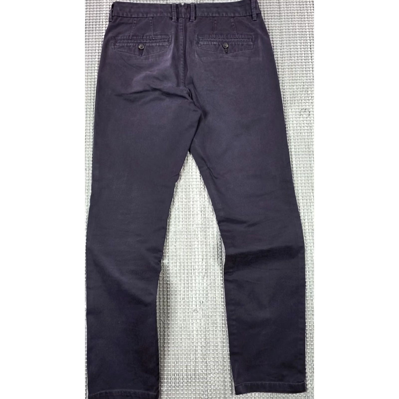 Vintage Perk Chino Pants 31x30 Blue Slim Fit Stretch Tapered Cotton Twill Khaki Pants Mens Size US 31 - 3 Thumbnail