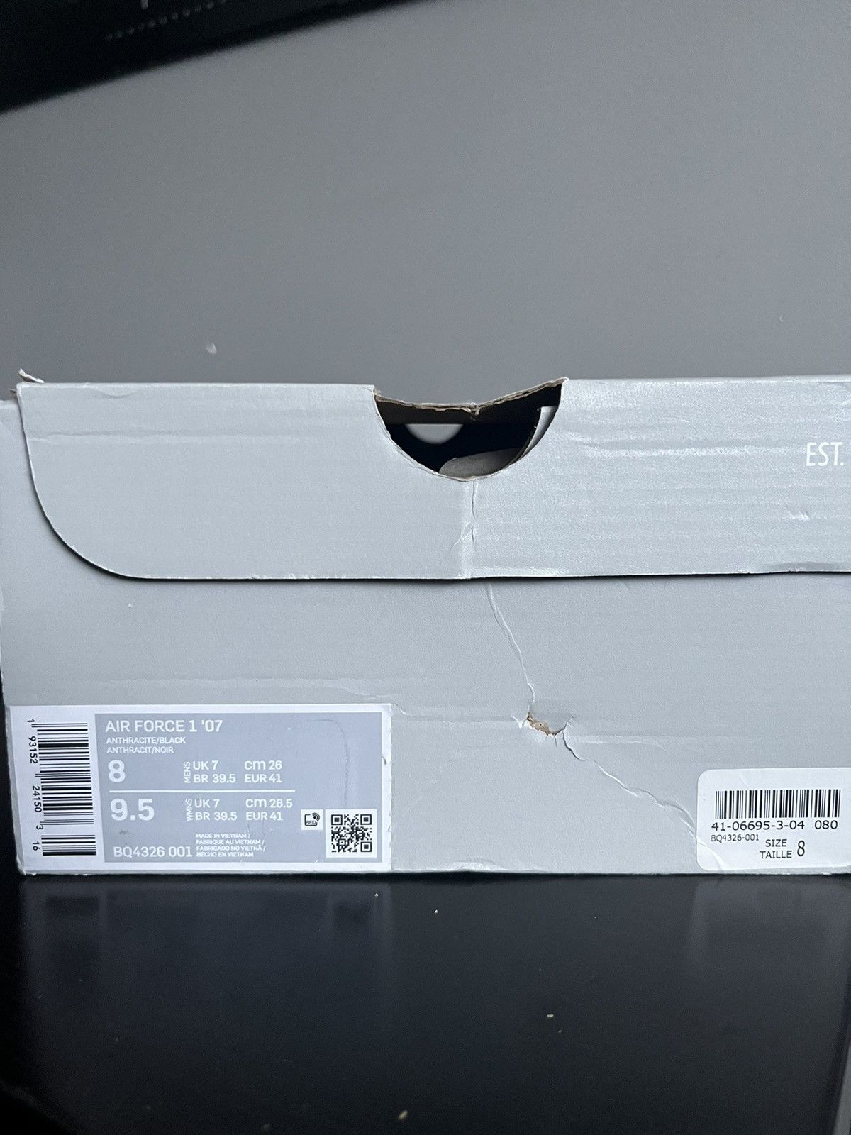 Nike Nike Air Force 1 Low Anthracite Size US 8 / EU 41 - 10 Thumbnail