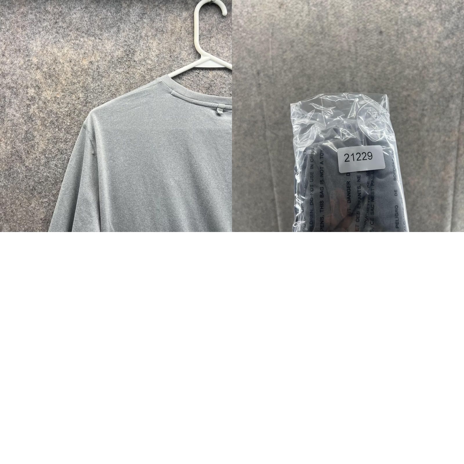 Polo Ralph Lauren Polo Ralph Lauren Shirt Men Large Gray Crew Neck Long Sleeve Cotton Logo VTG Shirt Size US L / EU 52-54 / 3 - 9 Thumbnail