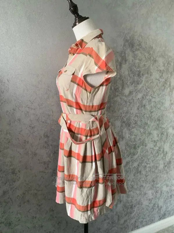 Burberry Burberry Colorblock Cotton Short Sleeve Dress. Size M / US 6-8 / IT 42-44 - 4 Thumbnail