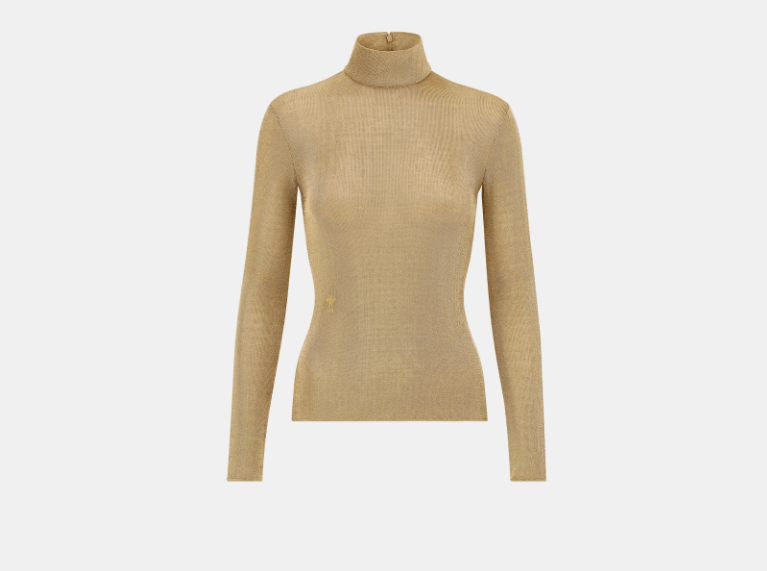 Dior o1w1db11225 424S30 Turtleneck Sweater in Gold Size XL / US 12-14 / IT 48-50 - 1 Thumbnail