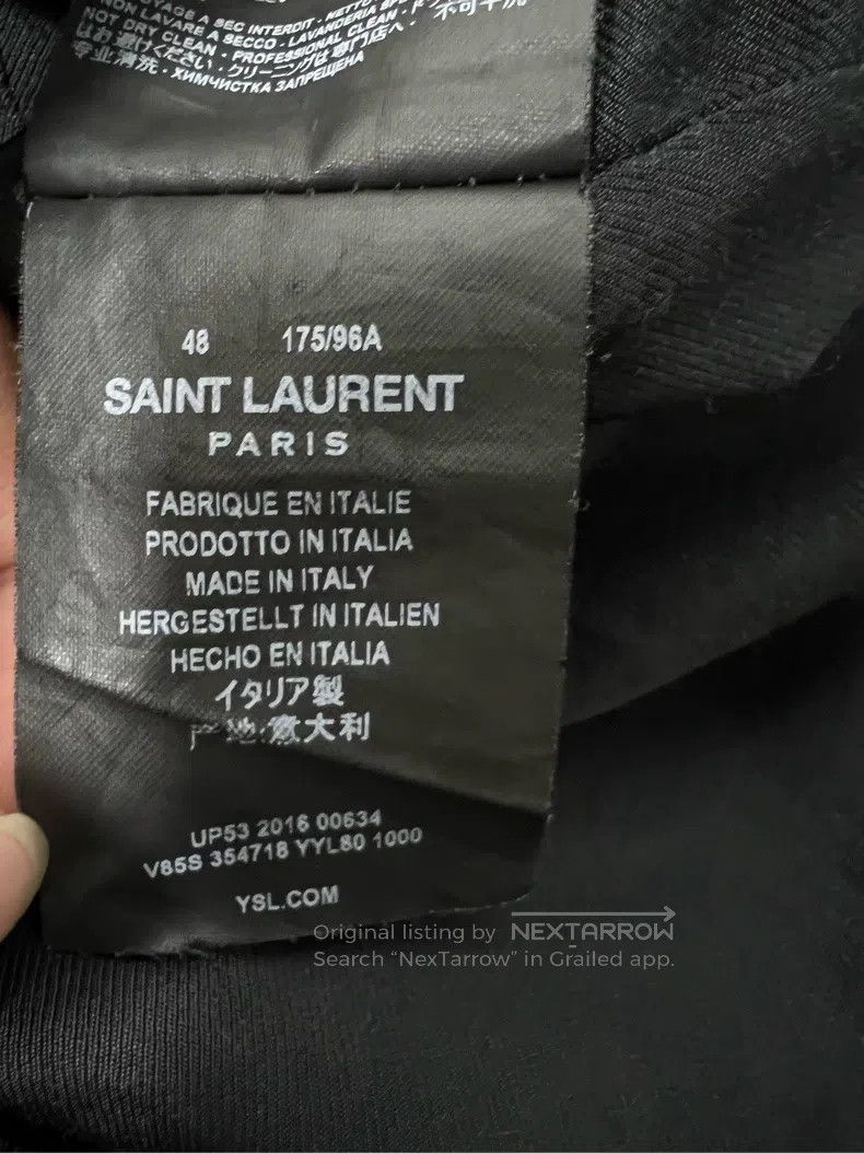 Saint Laurent Paris Saint Laurent Paris Black and White Baseball Jacket Size US M / EU 48-50 / 2 - 4 Thumbnail
