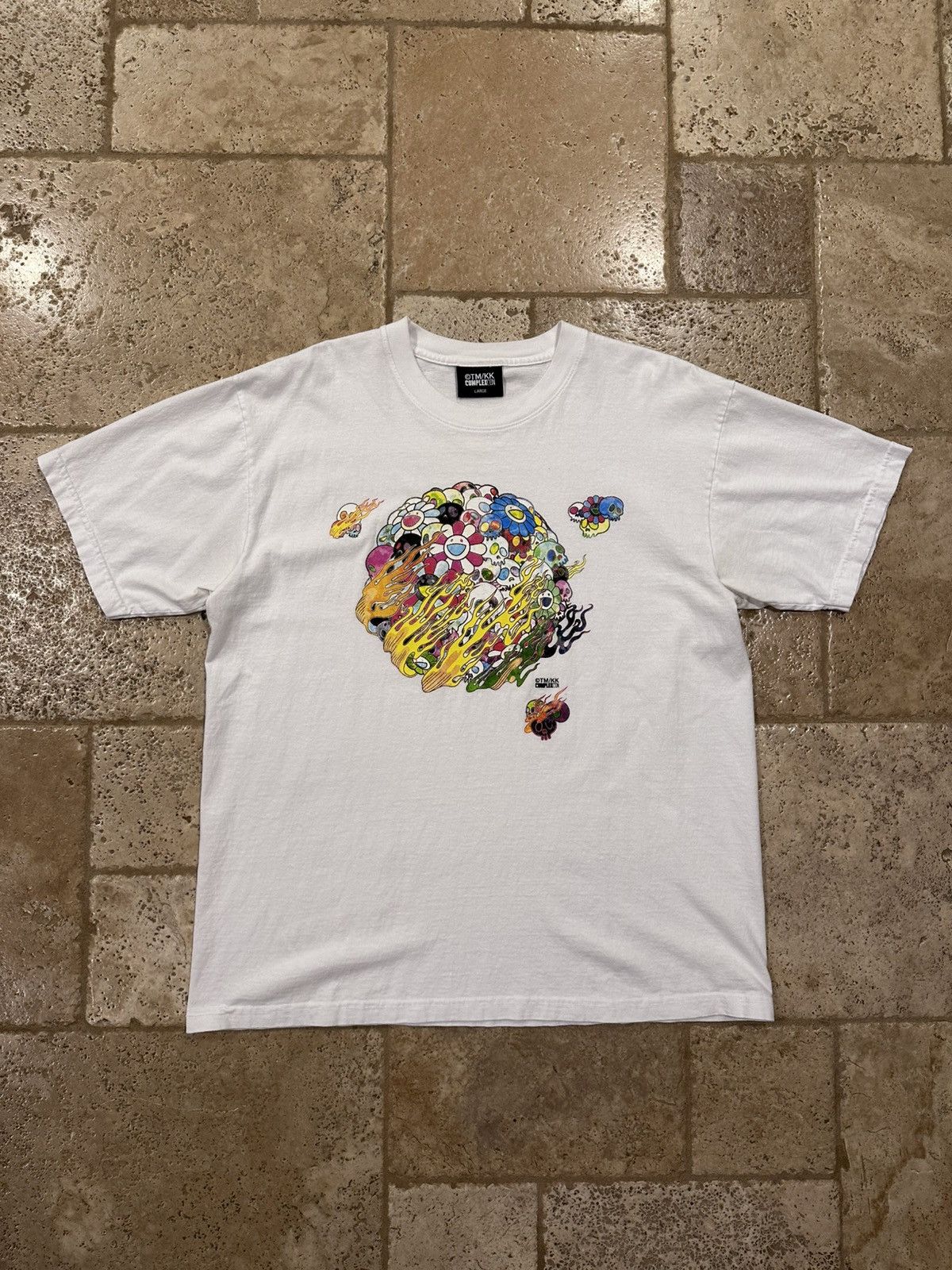 Complex × Takashi Murakami Takashi Murakami LB Complexcon Flaming Skulls & Flowers Tee Size US L / EU 52-54 / 3 - 13 Thumbnail