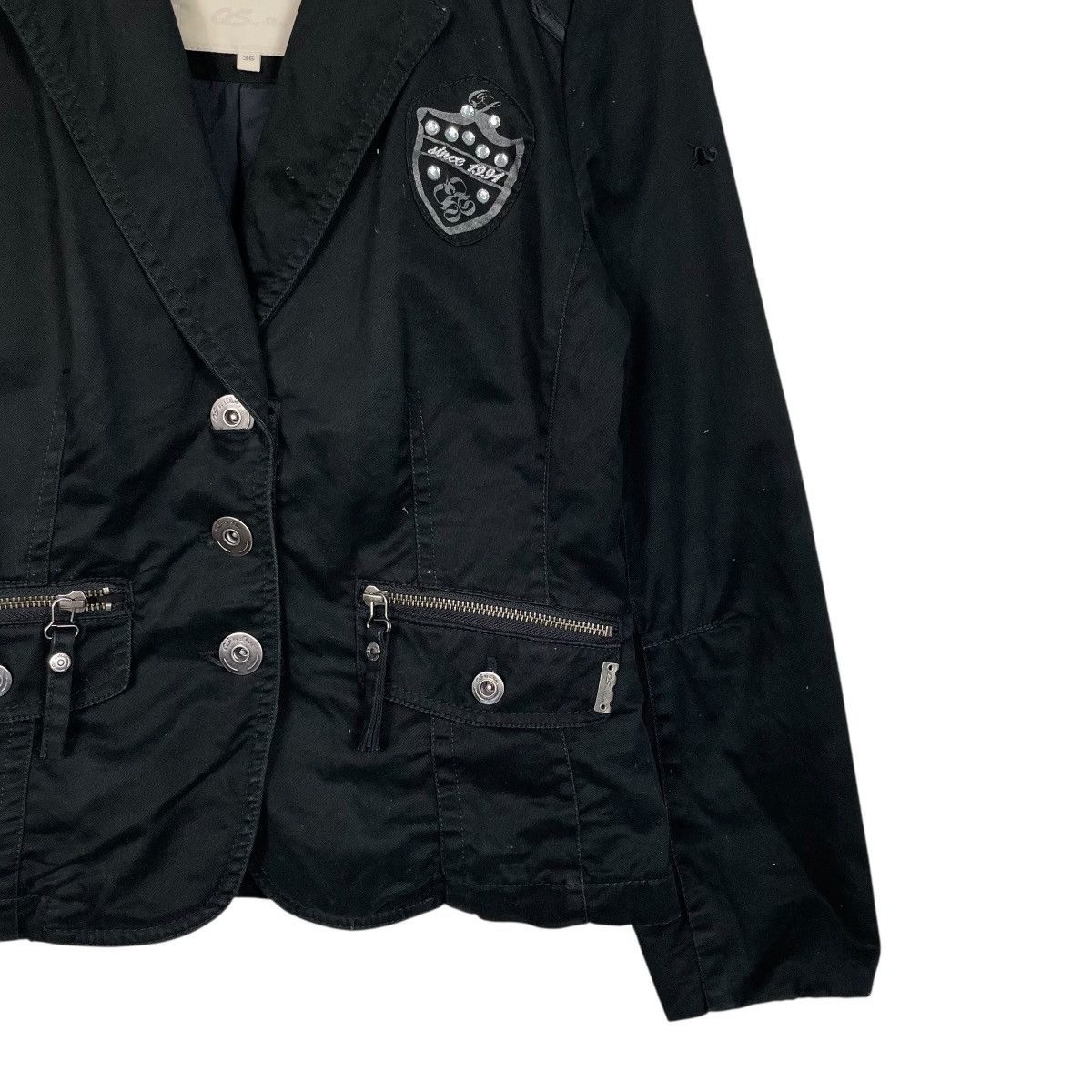 Other Black Punk QS Crop Jacket Size XS / US 0-2 / IT 36-38 - 4 Thumbnail