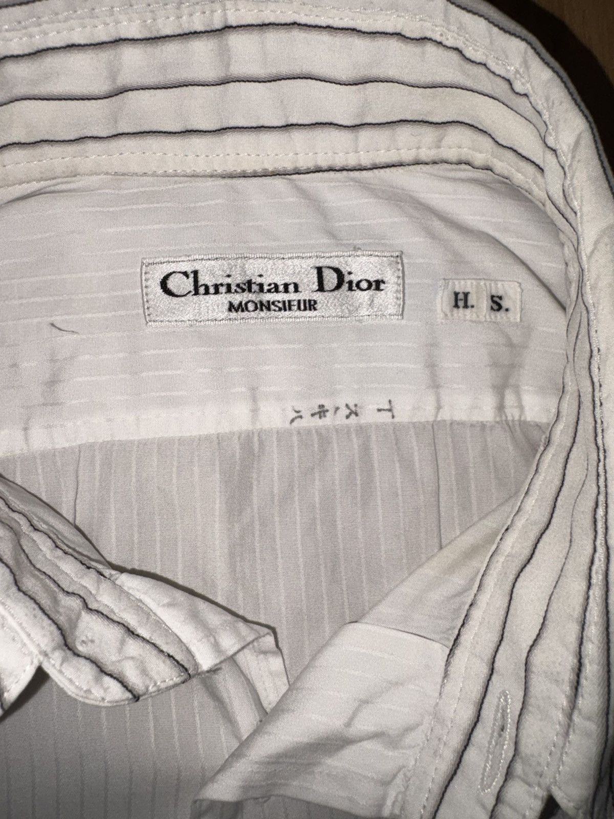 Christian Dior Monsieur VTG Christian Dior Monsieur Striped Shirt Japan Exclusive Size US S / EU 44-46 / 1 - 6 Thumbnail
