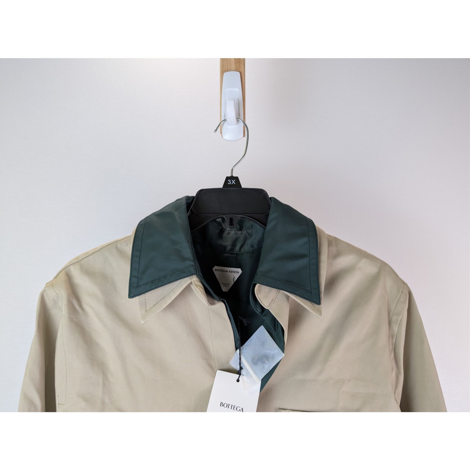 Bottega Veneta o1rshd1 Cotton Twill Overshirt Button up Shirt in Travertine Size US M / EU 48-50 / 2 - 3 Thumbnail