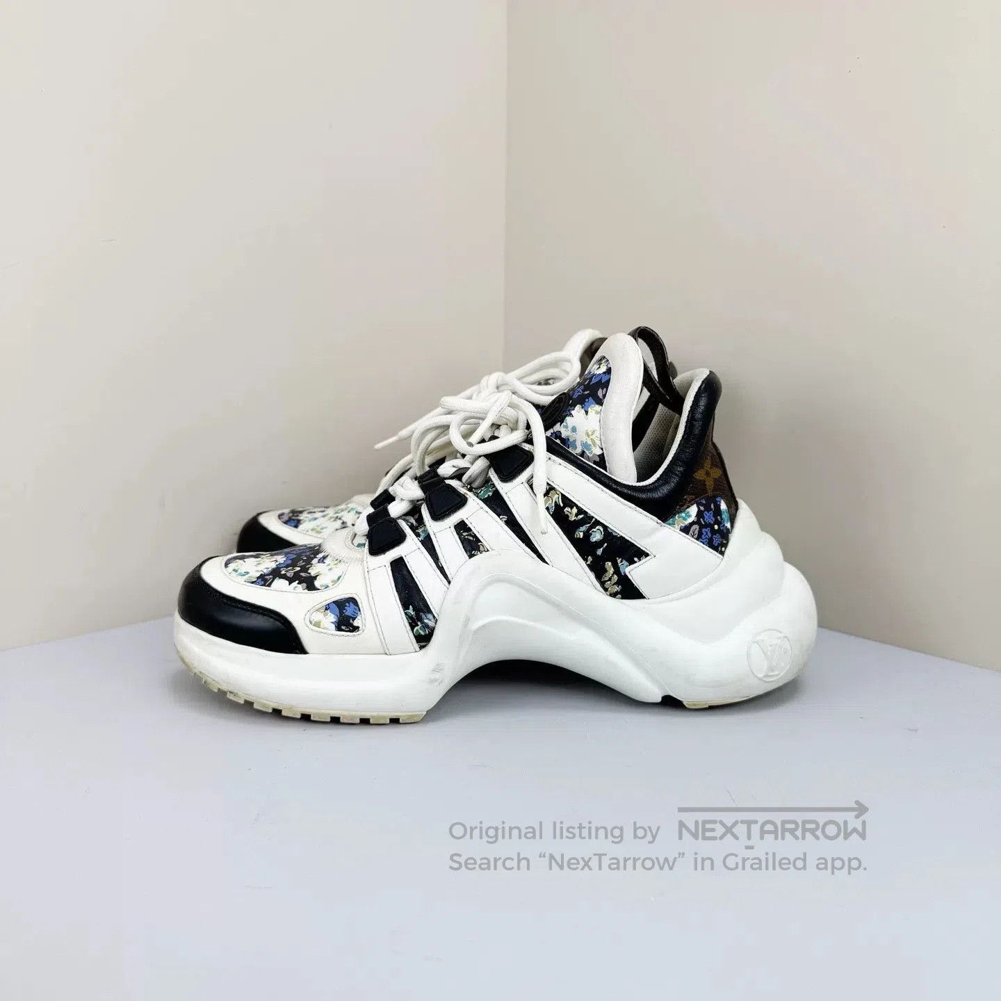 Louis Vuitton Louis Vuitton Floral Arch Dad Shoes. Size US 5 / IT 35 - 1 Thumbnail