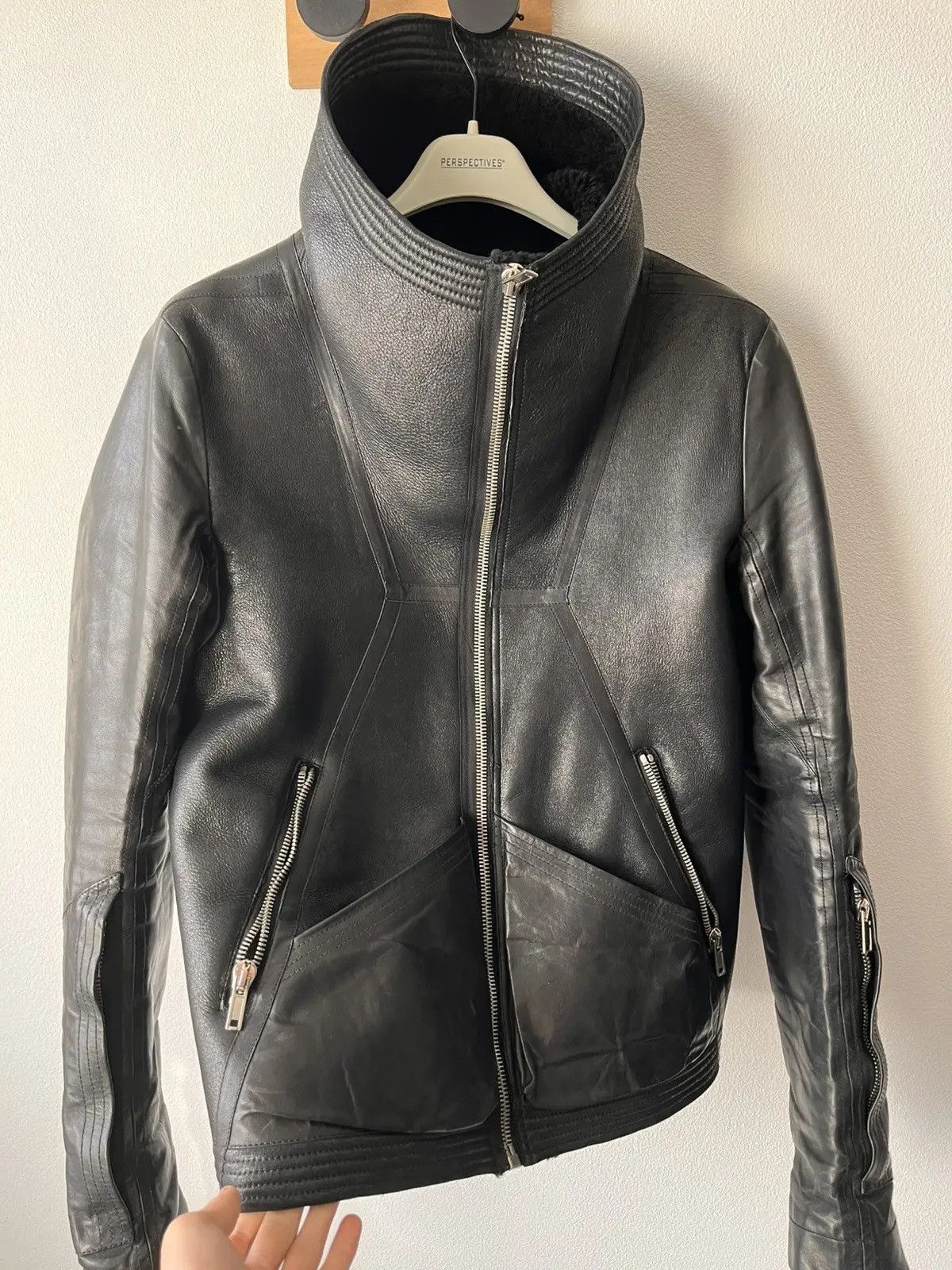 Rick Owens Rick Owens 2012 Mountain Leather Jacket with fur lining Size US M / EU 48-50 / 2 - 4 Thumbnail