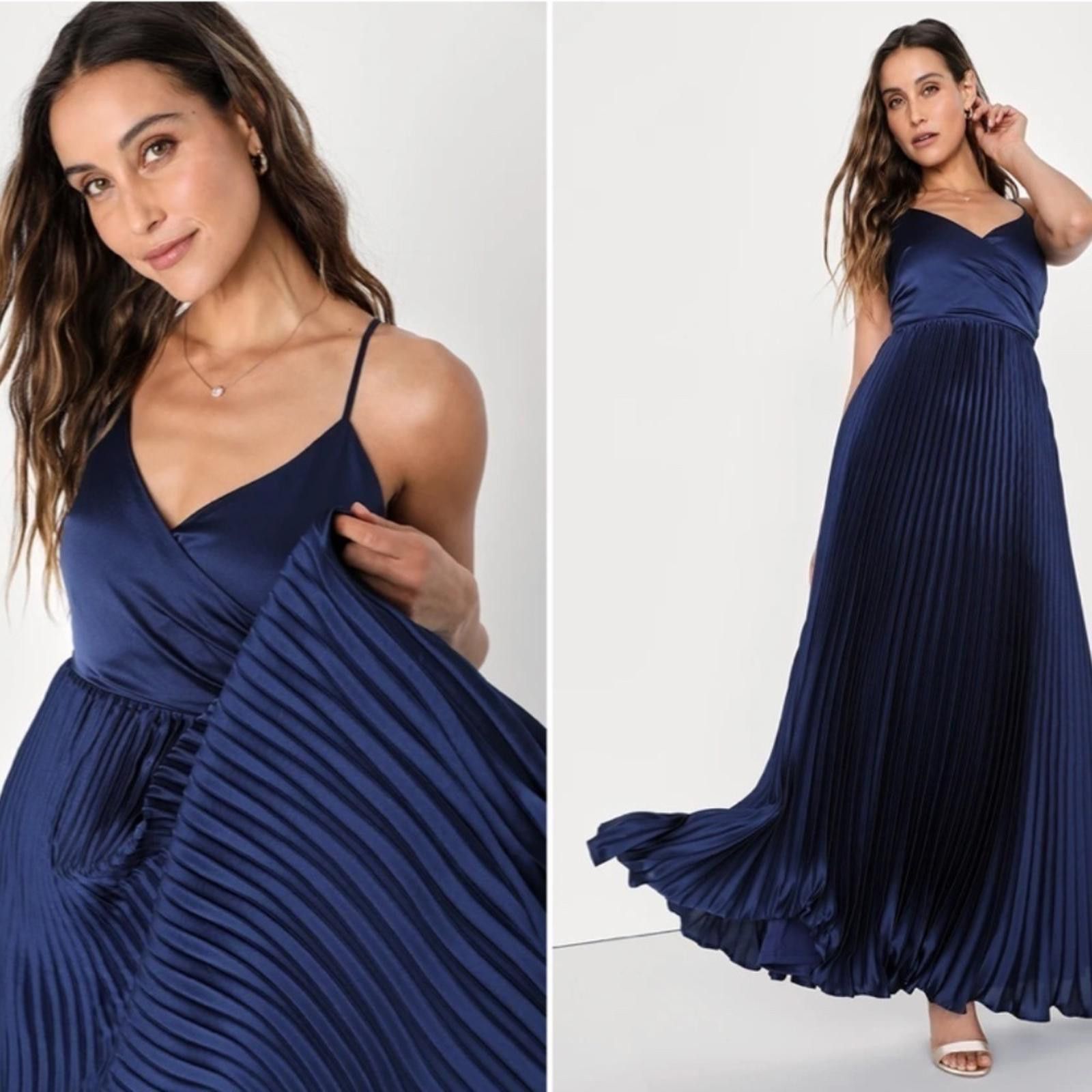 Lulus LULUS Prom Wedding Bridesmaid Sexy Elegant Pleated Maxi Size XL / US 12-14 / IT 48-50 - 3 Thumbnail