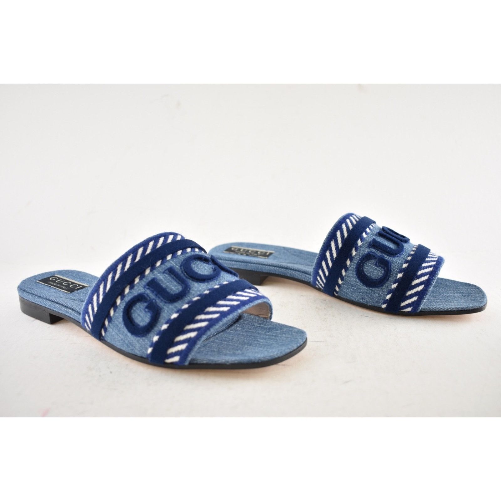 Gucci Gucci Jane Light Blue Denim Mule Sandal 37 Size US 7 / IT 37 - 4 Thumbnail
