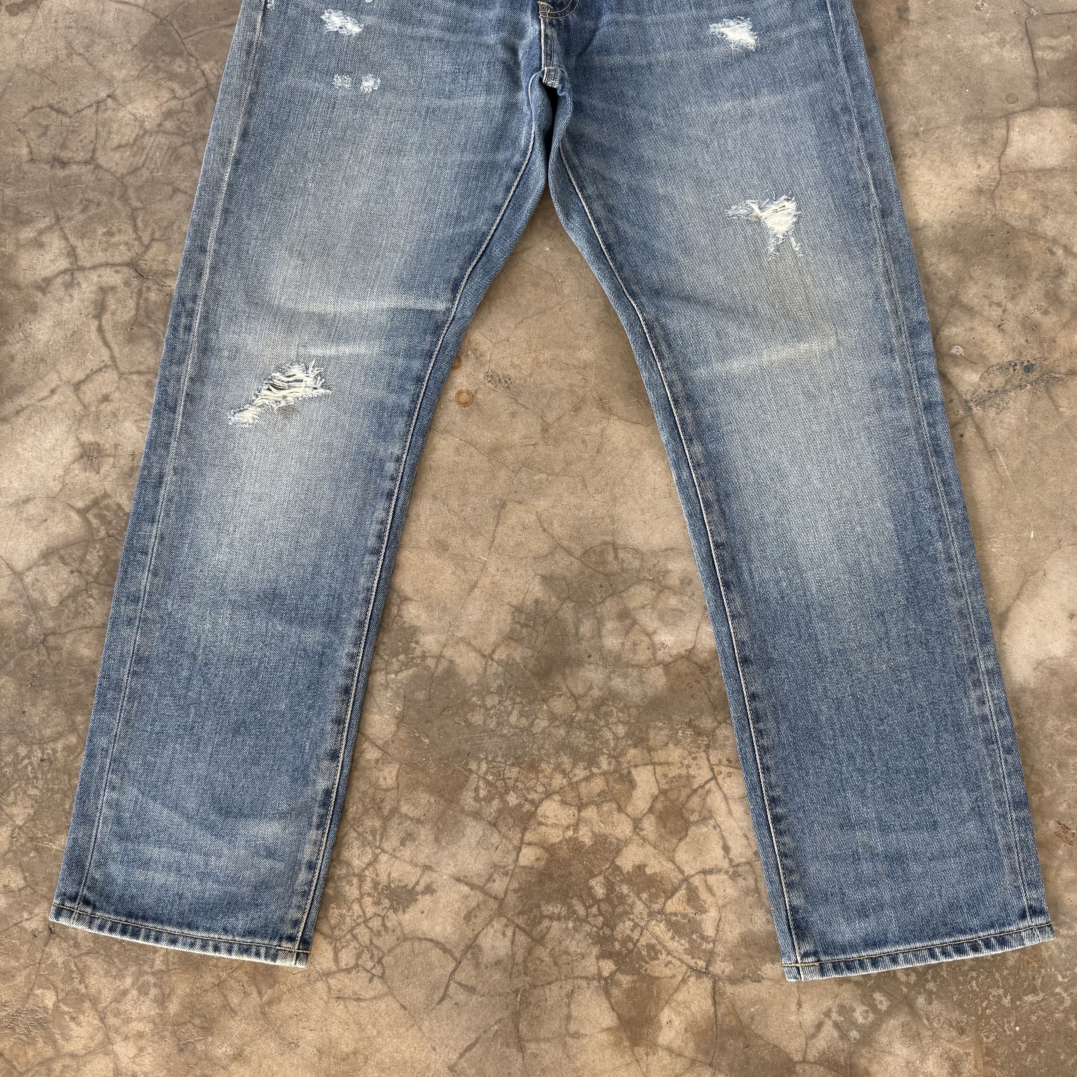Japanese Brand W34x30 Vintage Japanese Streetwear Faded Denim Jean Size US 34 / EU 50 - 3 Thumbnail