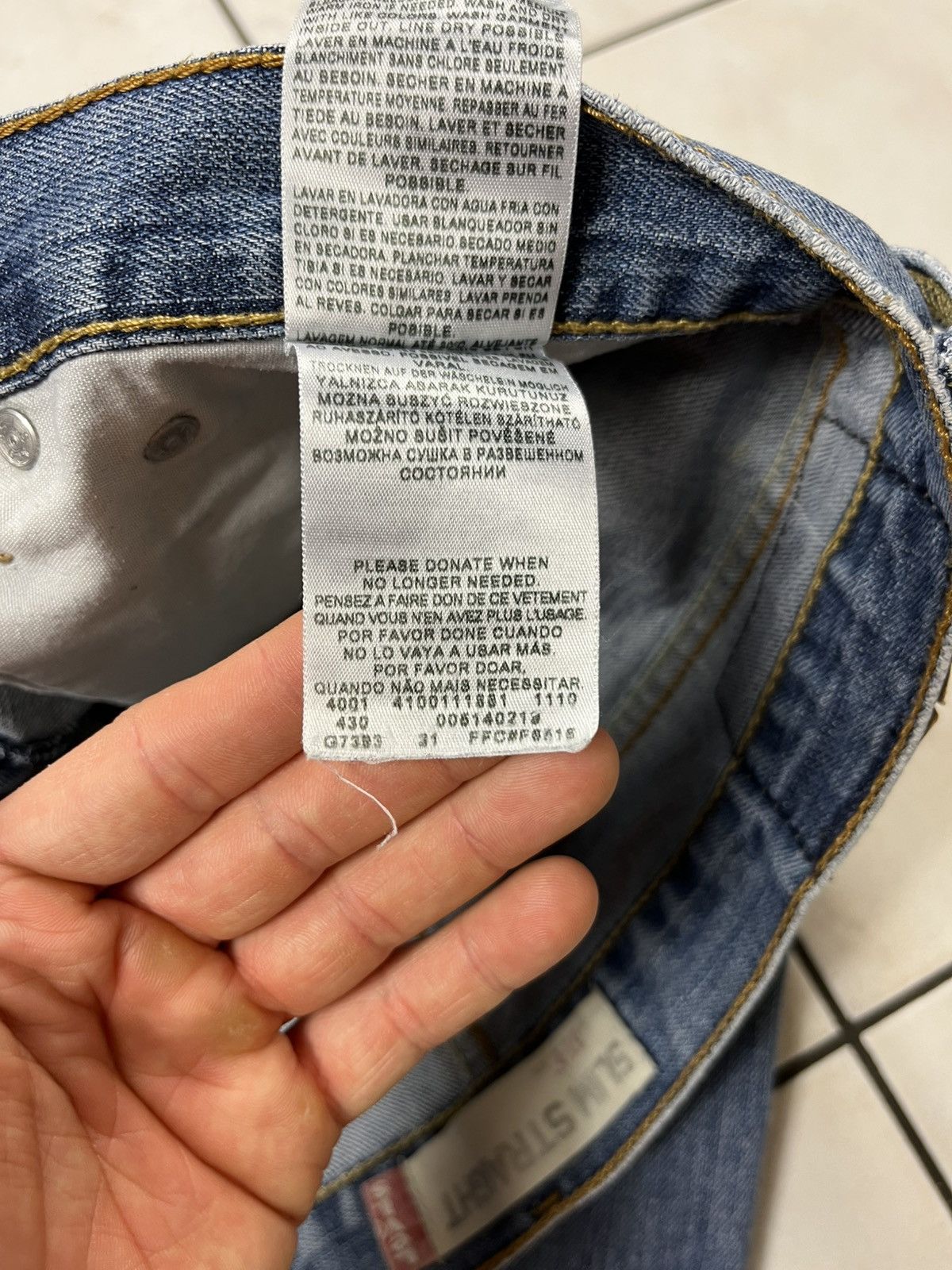 Levi's × Vintage Vintage Levi’s 514 slim straight distressed jeans y2k pants Size US 34 / EU 50 - 23 Thumbnail