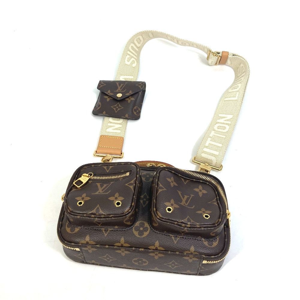 Louis Vuitton Monogram Utility Crossbody Bag Brown