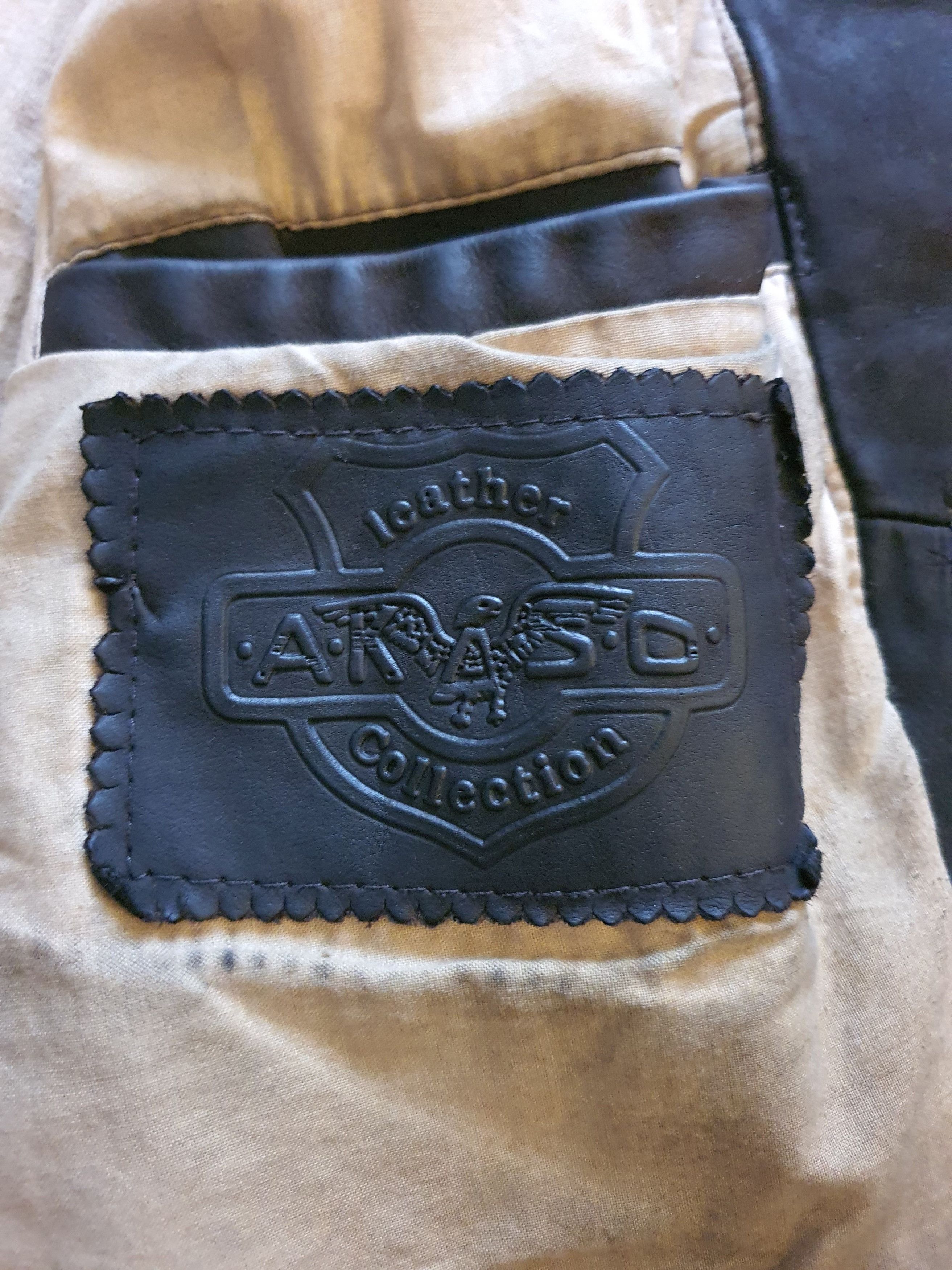 Genuine Leather AKASO - Leather Chore Work Early Flight Jacket - Heavy Size US XL / EU 56 / 4 - 7 Thumbnail