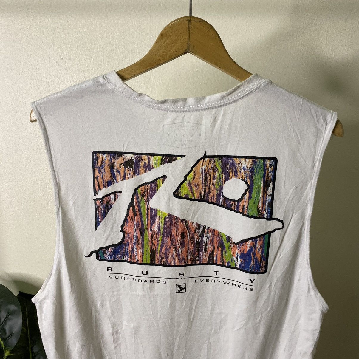 Rusty × Vintage Y2K Rusty Surf Nice Backhit Sleeveless Size US M / EU 48-50 / 2 - 2 Thumbnail