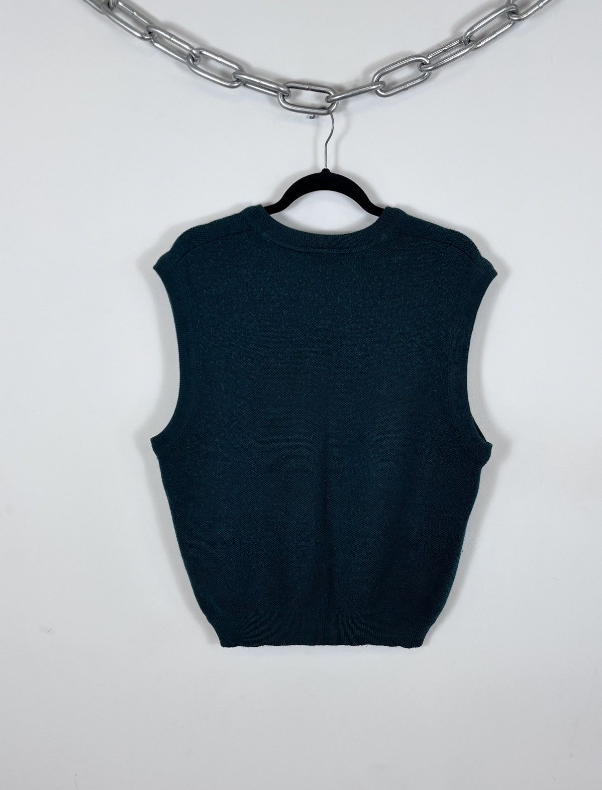 Lacoste Vintage Lacoste Men’s Green Wool Blend Preppy Vest Sweater Size US L / EU 52-54 / 3 - 10 Thumbnail