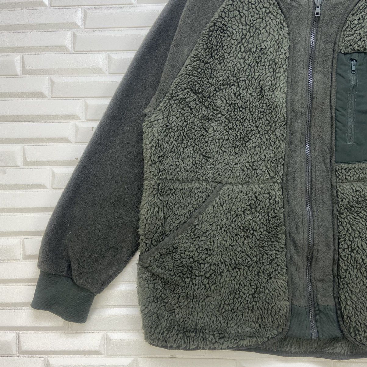 Uniqlo × White Mountaineering White Mountaineering Uniqlo Patchwork Fleece Sherpa Jacket Size US M / EU 48-50 / 2 - 3 Thumbnail