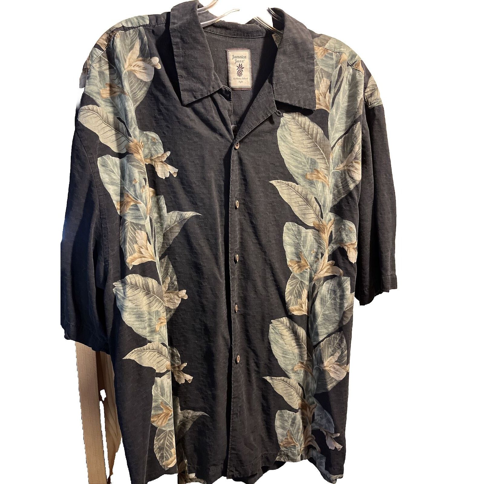 Other Jamaica Jaxx Men’s XL Black Floral Silk SS Hawaiian Shirt Size US XL / EU 56 / 4 - 1 Thumbnail