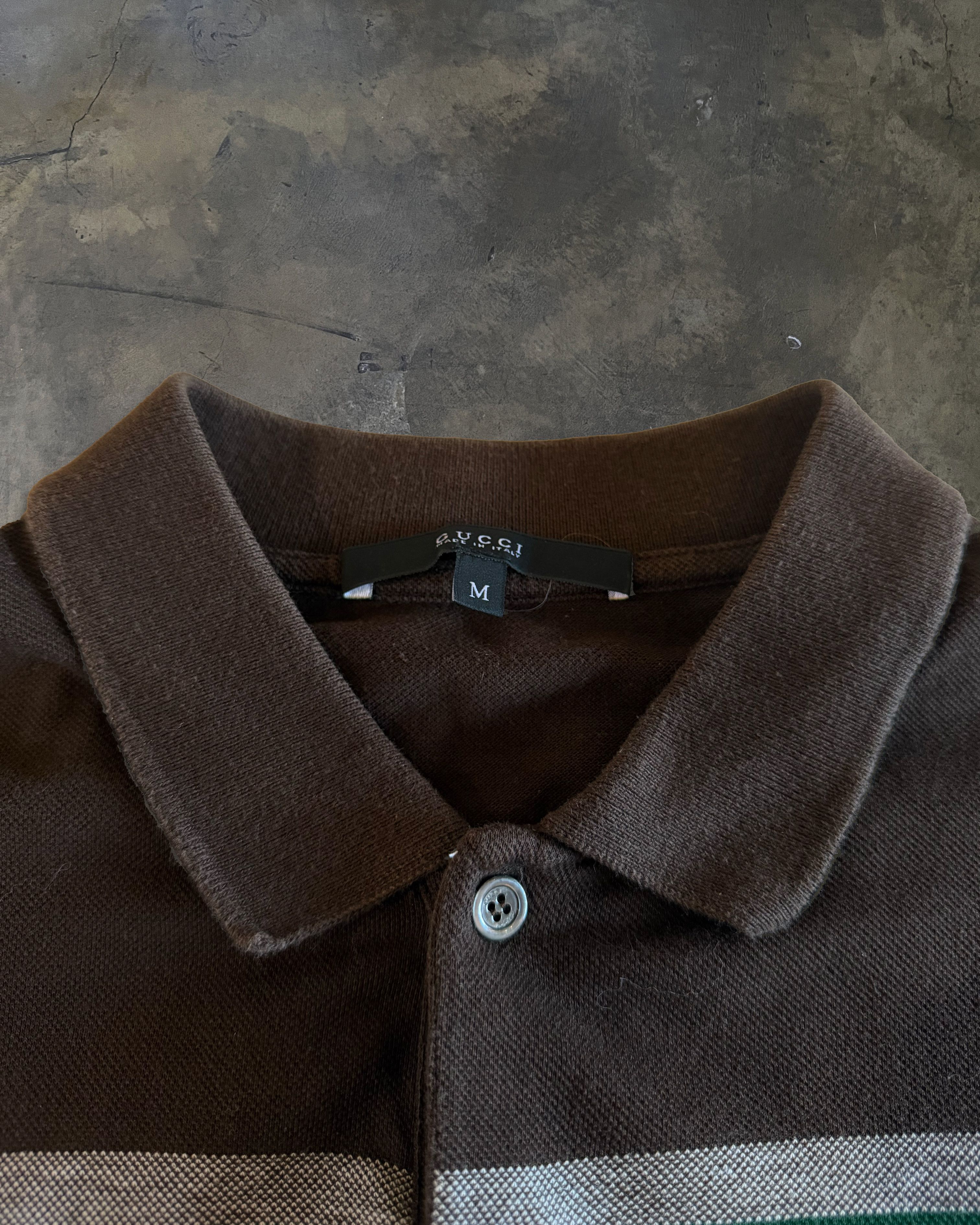 Gucci GUCCI BROWN DIAMENTE MONOGRAM POLO Size US M / EU 48-50 / 2 - 3 Thumbnail