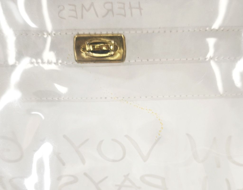 Hermes HERMES Vinyl Souvenir De L Exposition 1997 Kelly Handbag Size ONE SIZE - 10 Thumbnail