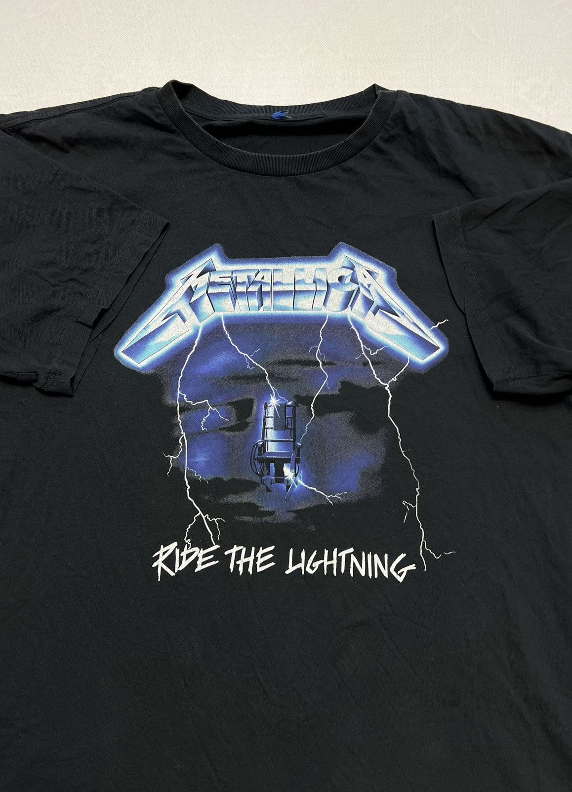 Metallica × Vintage Tshirt Metallica Ride The Lightning black Size US XL / EU 56 / 4 - 4 Thumbnail