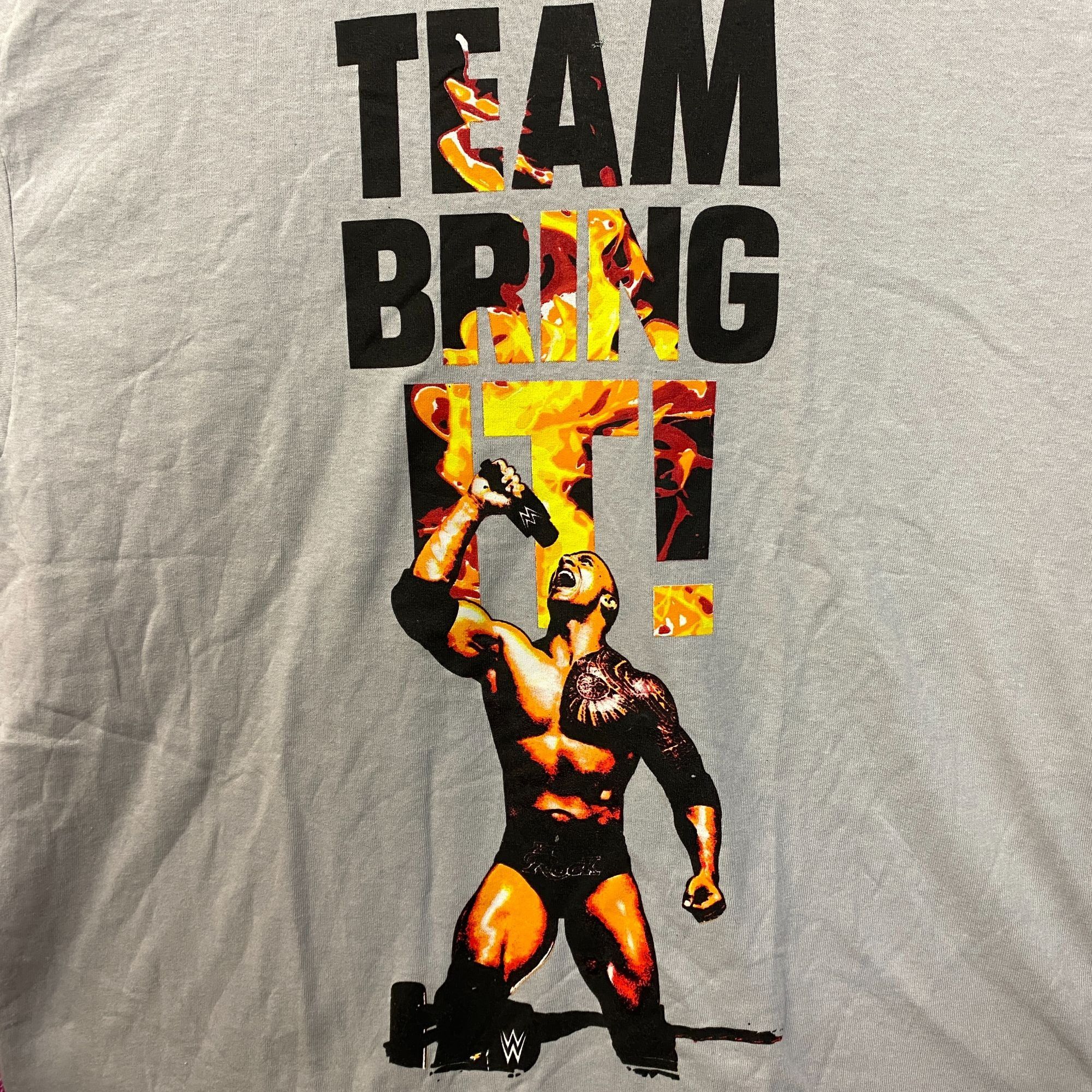 WWE WWE The Rock Team Bring It Graphic Design T-Shirt XL Size US XL / EU 56 / 4 - 2 Thumbnail