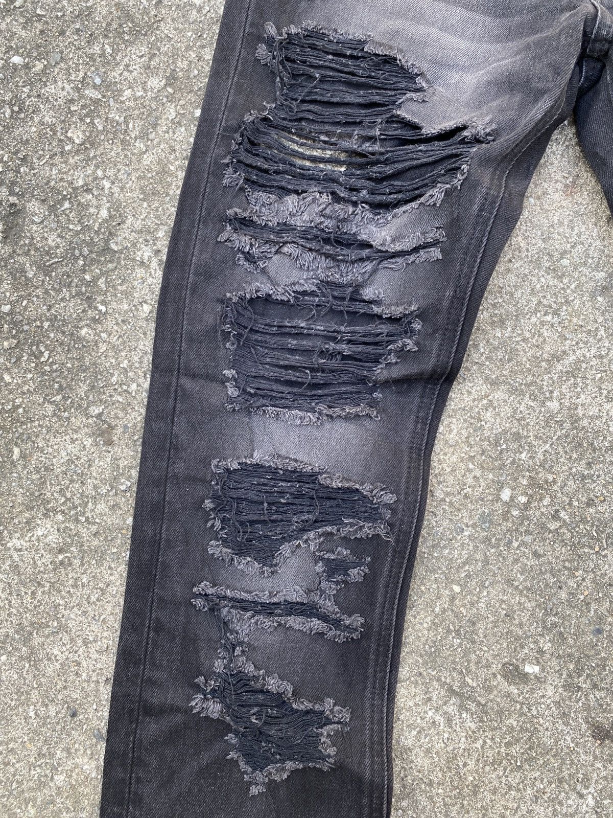 Japanese Brand Sex Pot Revenge Studded Distressed Design Denim Size US 30 / EU 46 - 6 Thumbnail