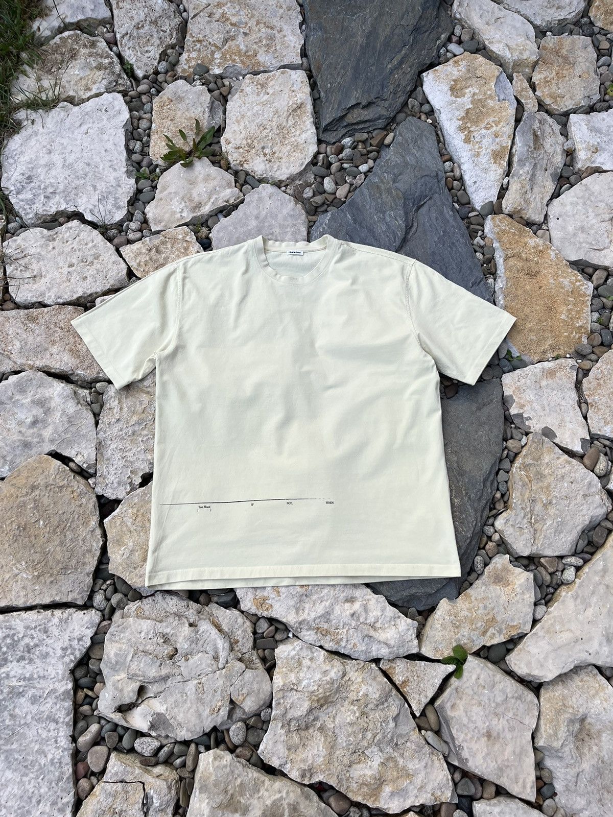 Tom Wood Tom Wood Mercer tee basic t-shirt boxy baggy if not when Size US L / EU 52-54 / 3 - 1 Thumbnail