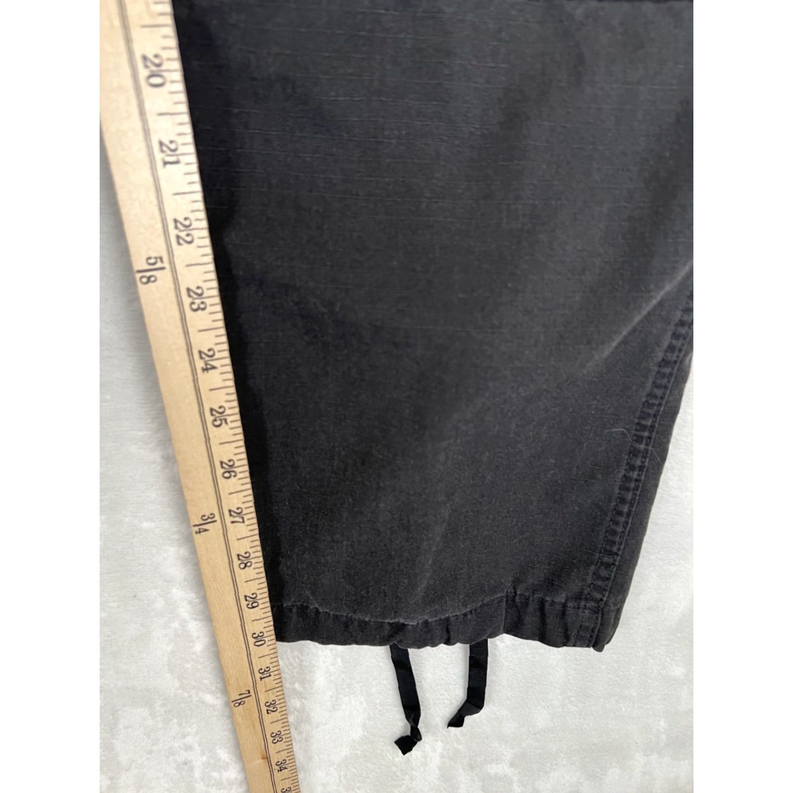 Propper Propper Pants Mens L Regular Tactical Cargo Ripstop Utility Drawstring Cargo Pocket Black Army Straight Pants Size US 33 - 2 Thumbnail