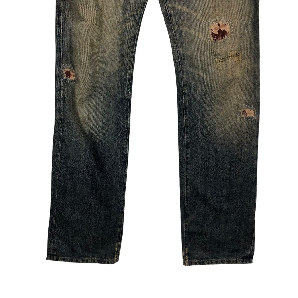 Diesel 🔥DISTRESSED RUSTY DESIGN DIESEL DENIM JEANS PATCHWORK Size US 32 / EU 48 - 7 Thumbnail