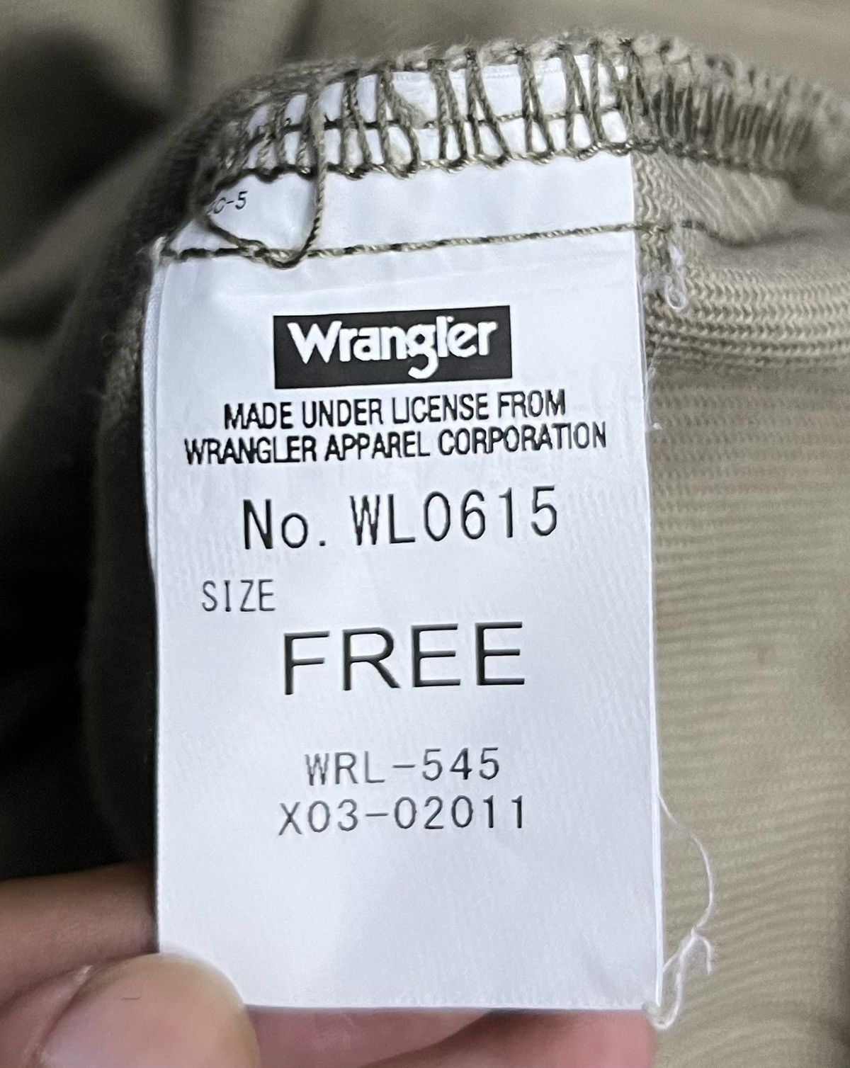 Vintage × Wrangler Vintage Wrangler x DRESKIP Khaki Cotton Overalls – Free Size Size US 42 / EU 58 - 17 Thumbnail