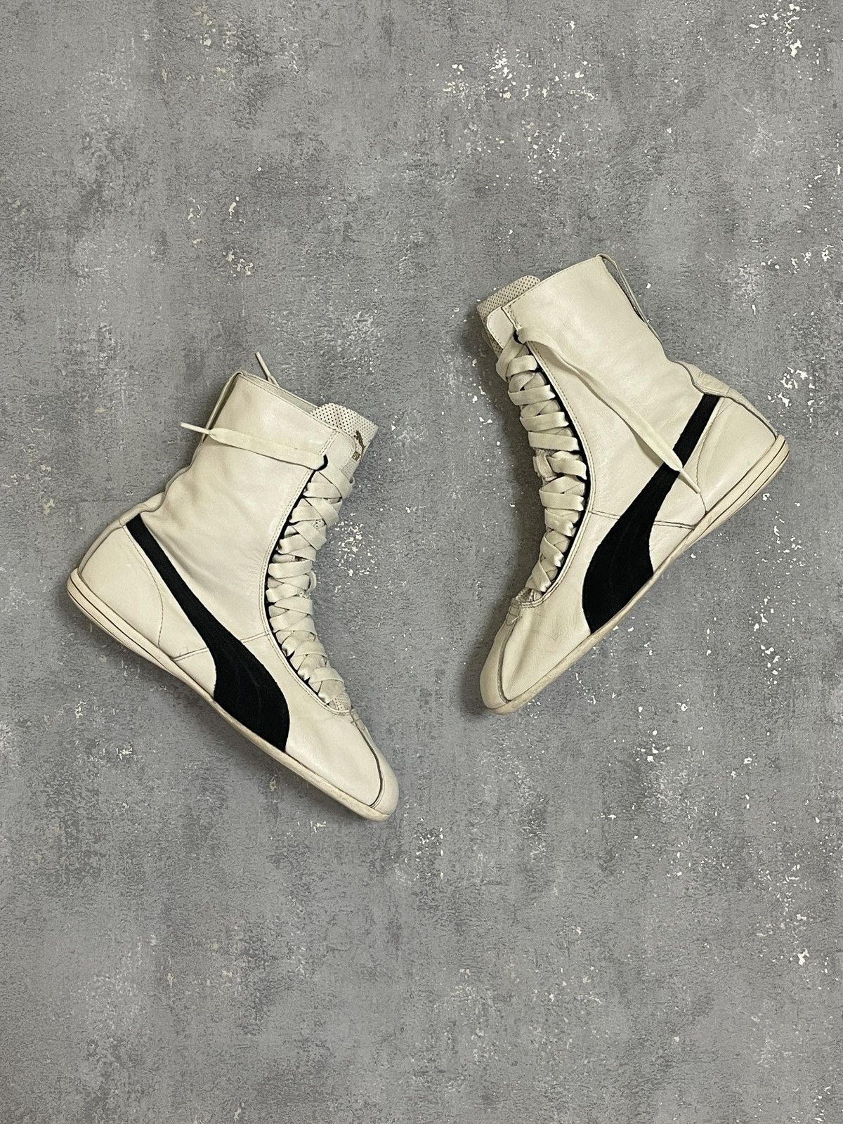 Puma Y2K Eskiva Hi Boxing Boots Wrestling Leather Size 40