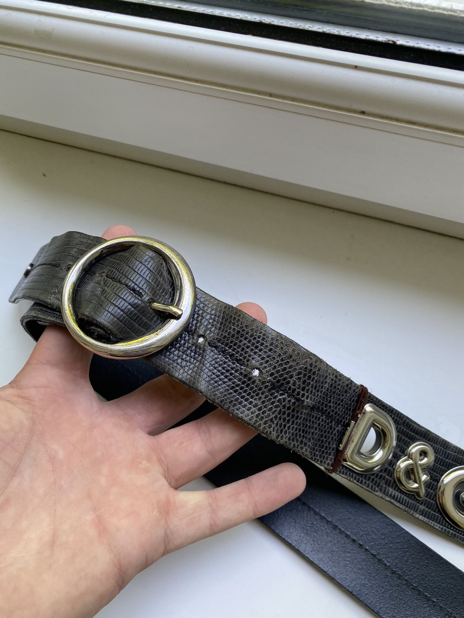 Designer × Dolce & Gabbana D&G Dolce & Gabbana Leather Belt Size ONE SIZE - 3 Thumbnail