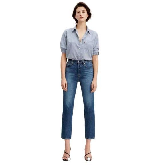Levi's Levi’s 501 Button Fly Cropped Straight Leg Jeans - 29" Size 29" - 1 Thumbnail