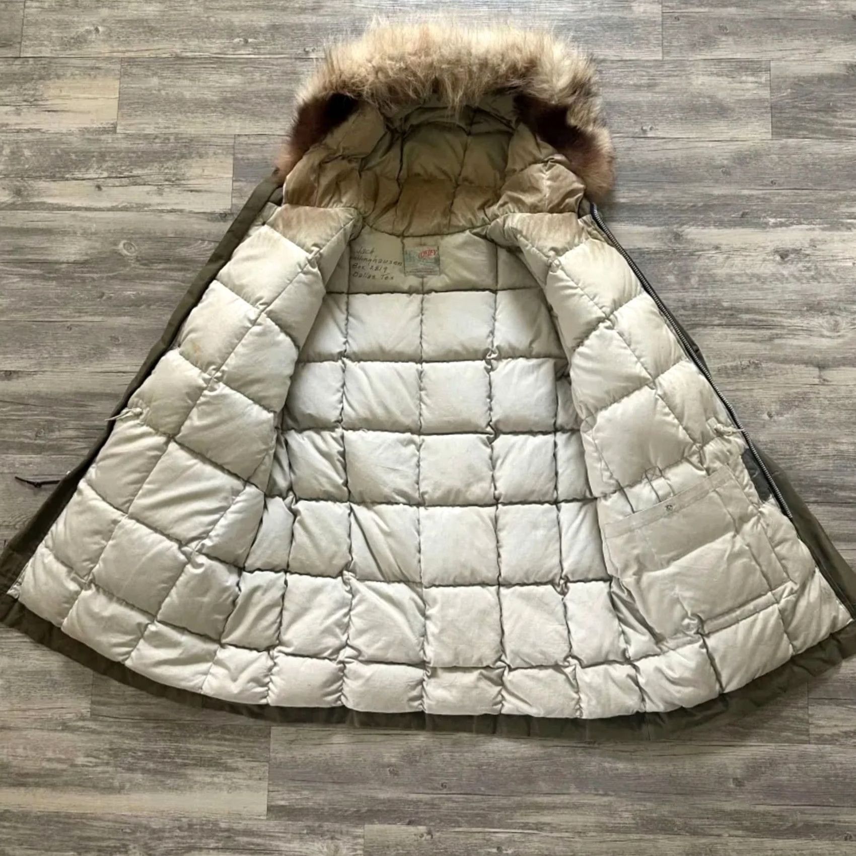 Vintage VINTAGE Comfy Parka Coat Coat Warm Goose Down Puffer Parka Coat Size XL Green Men Wool/Cotton? Size US XL / EU 56 / 4 - 6 Thumbnail