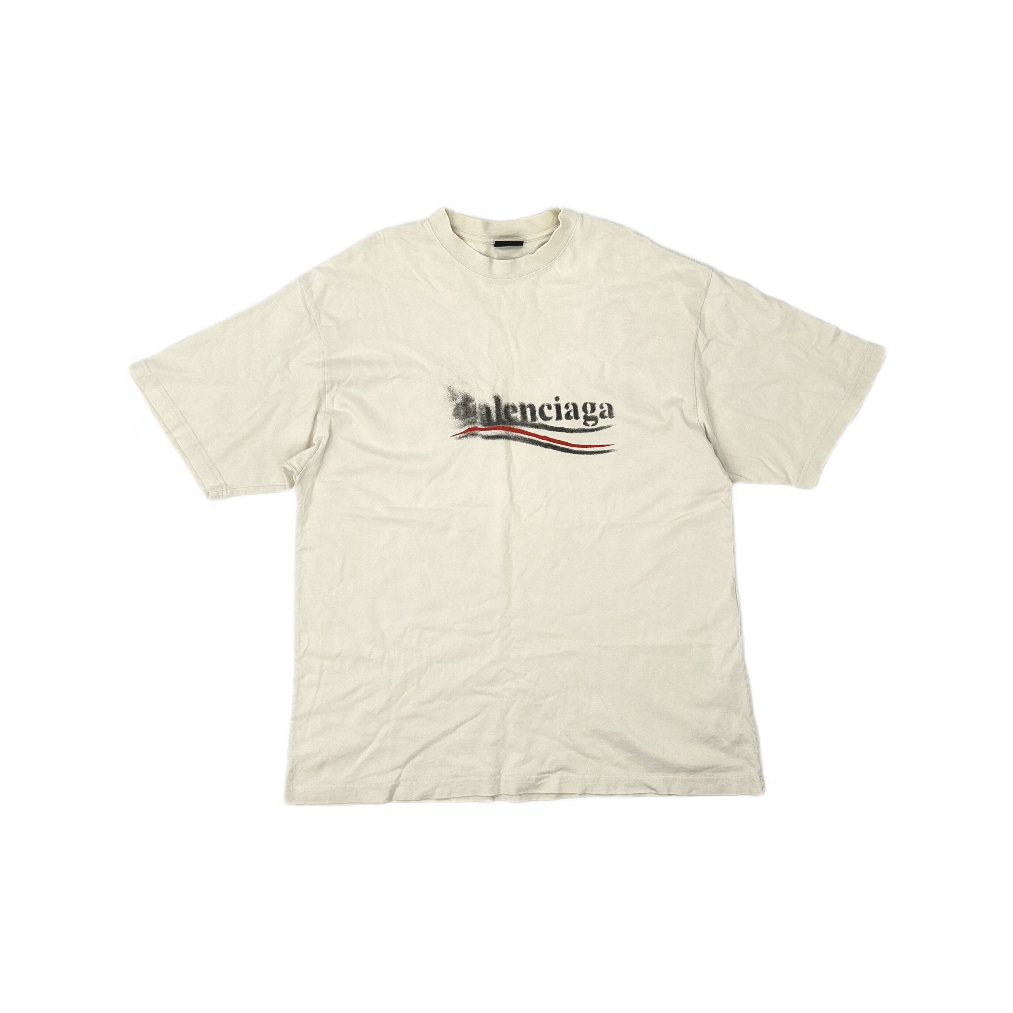 Balenciaga Balenciaga Wave Logo T-Shirt Size L Size US L / EU 52-54 / 3 - 1 Thumbnail