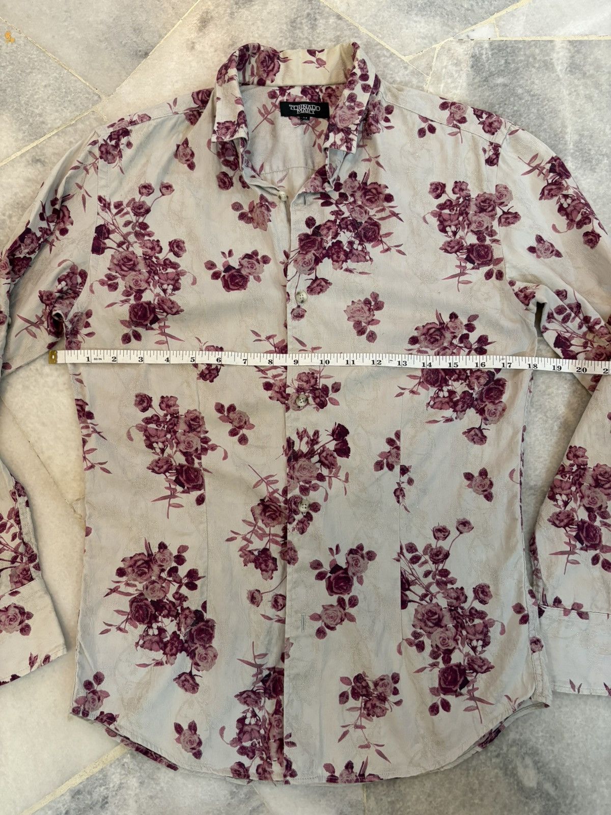 Tornado Mart Tornado mart flower print shirt Size US S / EU 44-46 / 1 - 11 Thumbnail
