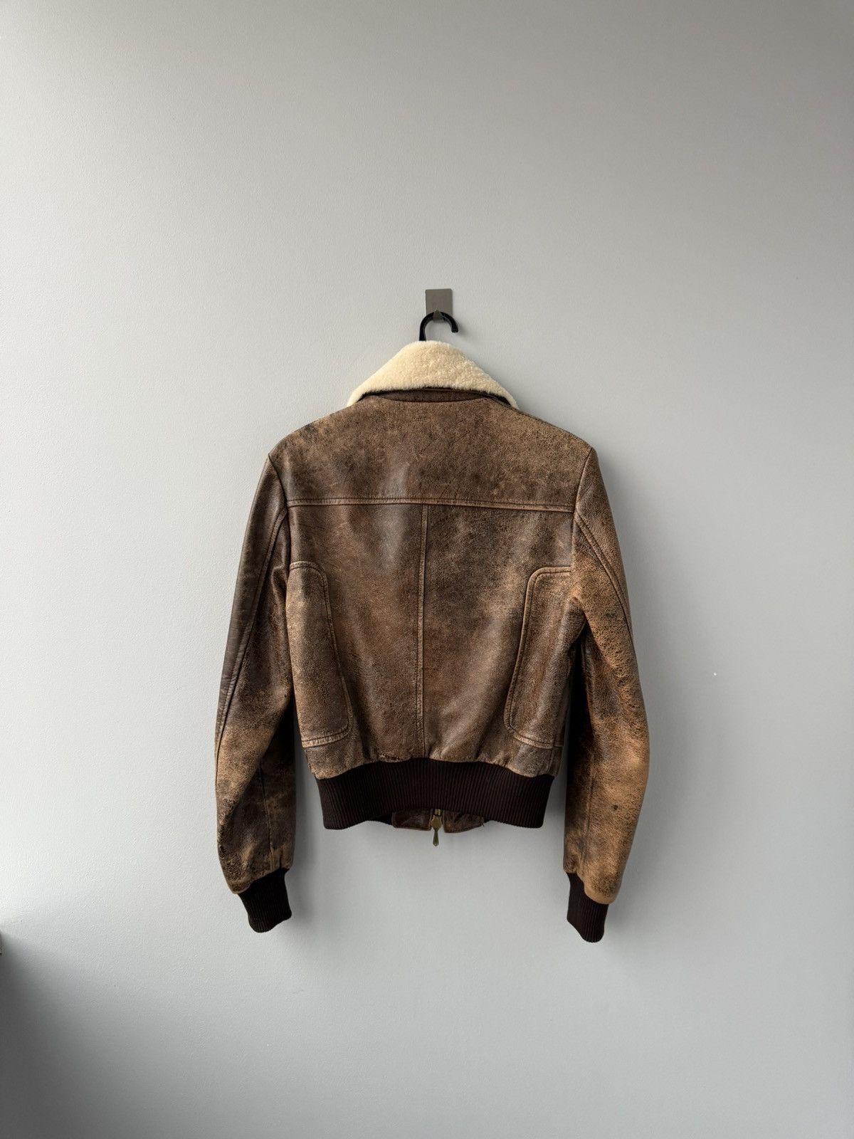 RED Valentino Red Valentino Leather Aviator Jacket Womans Size S / US 4 / IT 40 - 14 Thumbnail