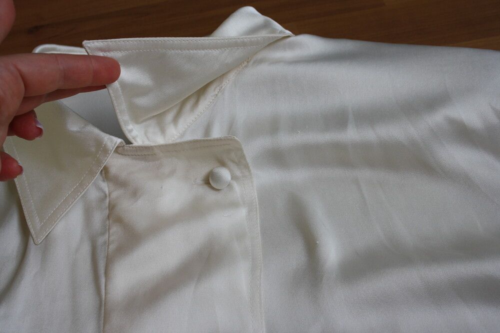 Givenchy GIVENCHY EN PLUS blouse 18W Button Up Long Sleeve Ivory Size XXL / US 16-18 / IT 52-54 - 5 Thumbnail