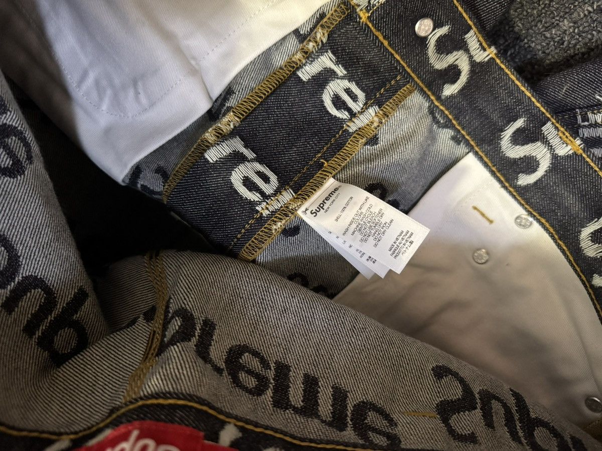 Supreme Jacquard Logos Double Knee Denim Painter Jean