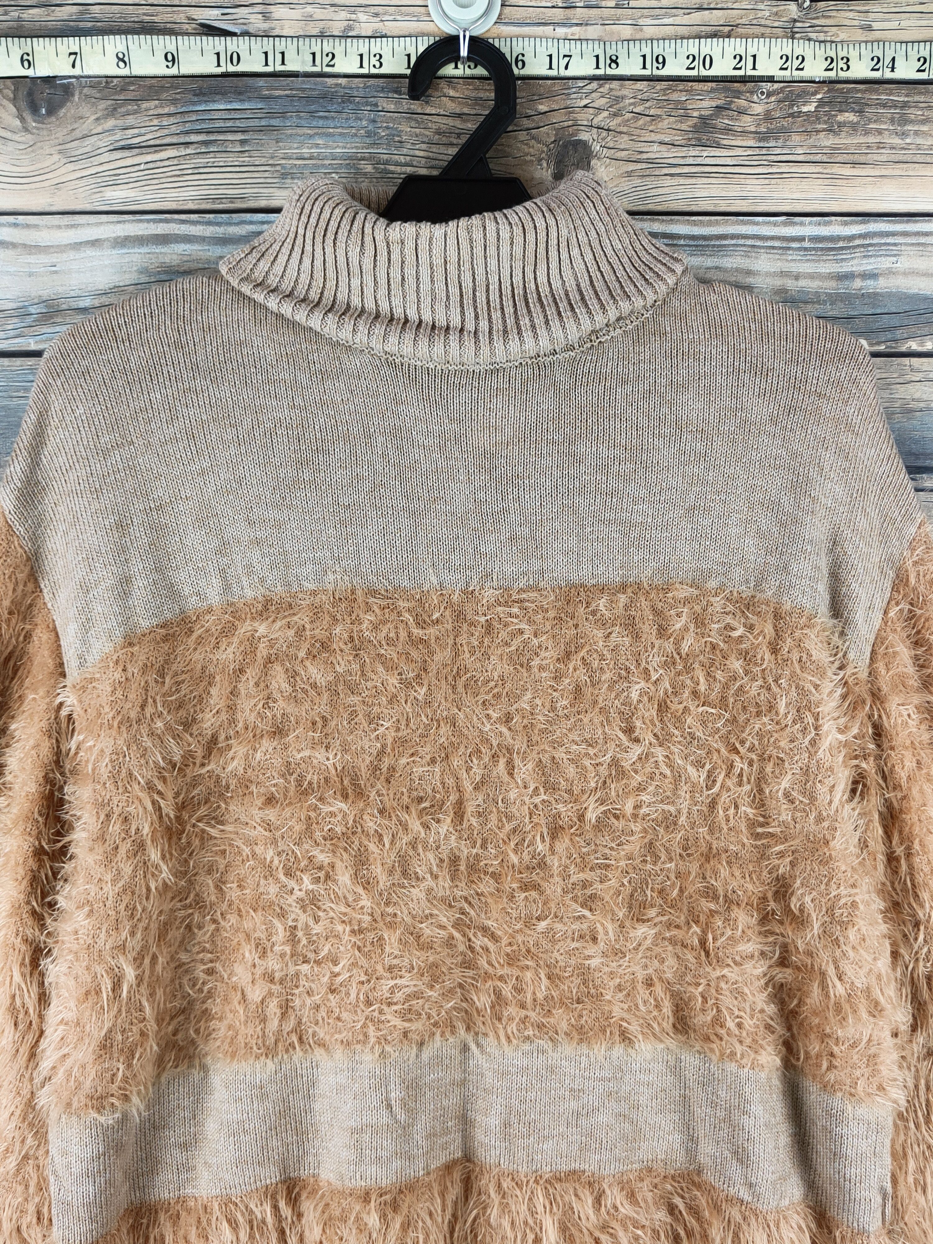 DL Bou Jeloud Beige Fur Mohair Knitwear #46-446
