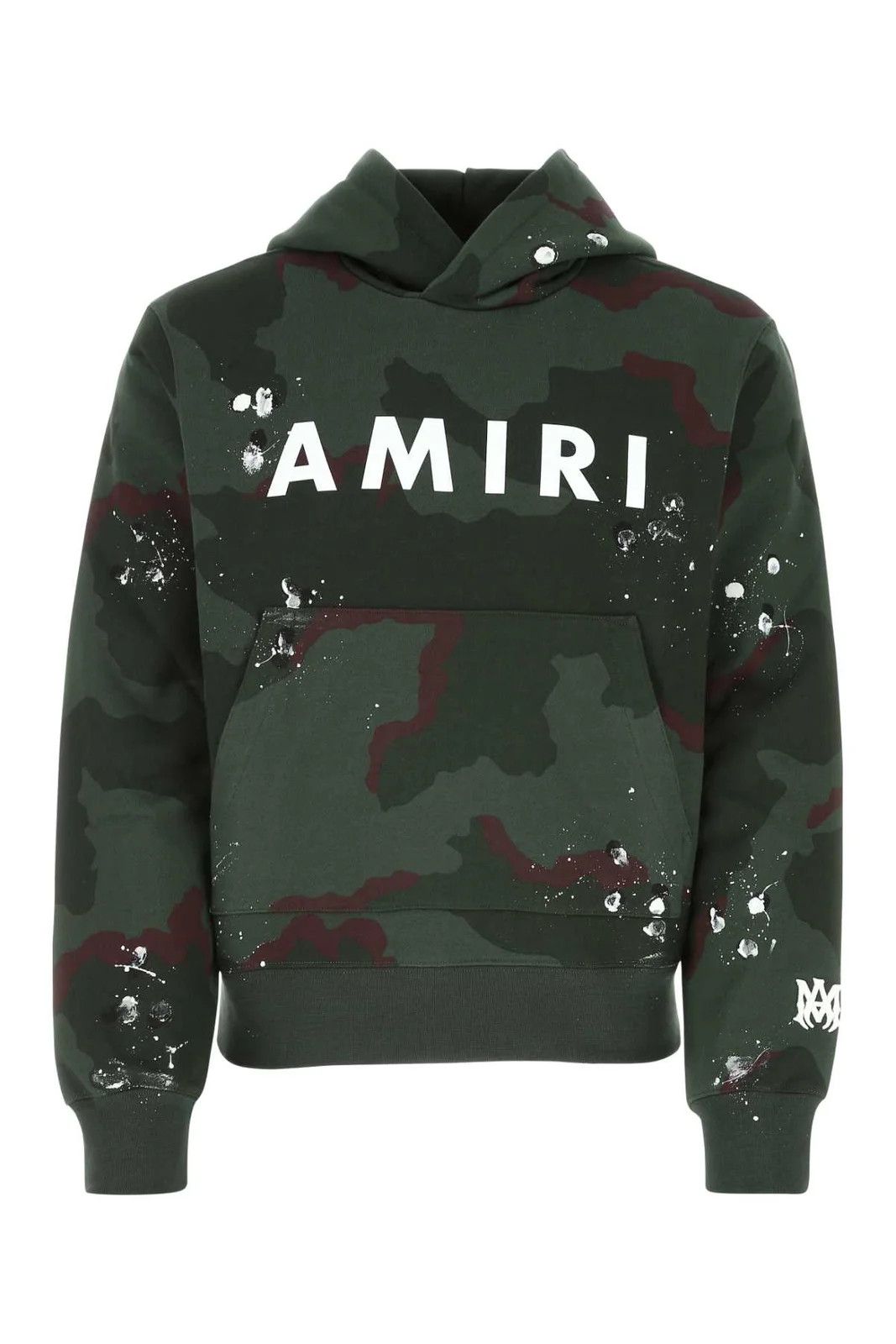 Amiri o1gr1nt1124 Army Logo Hoodie in Military Green Size US L / EU 52-54 / 3 - 1 Thumbnail
