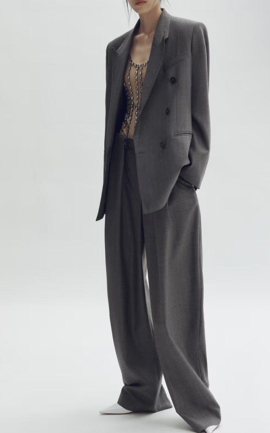 Stella McCartney STELLA MCCARTNEY H&M DOUBLE-BREASTED WOOL BLAZER size S Size S / US 4 / IT 40 - 6 Thumbnail